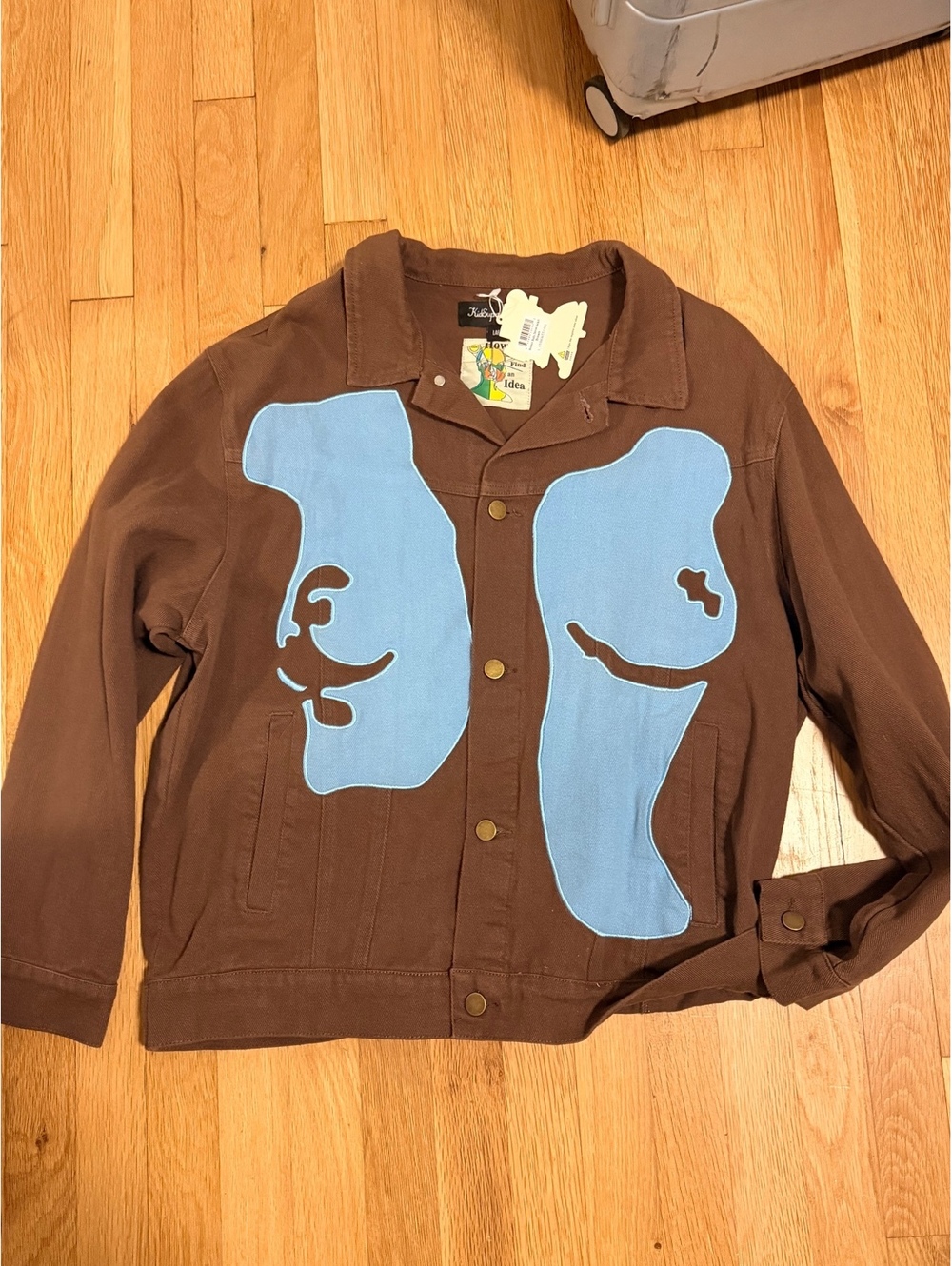 Brown and blue silhouette pant suit Kid Super Studios